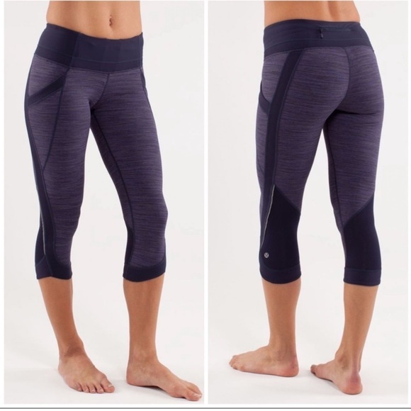 Lululemon Run Chase Me Crop - Picture 1 of 13
